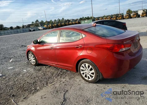 2013 Hyundai Elantra Gls z USA, uszkodzony, nr VIN 5NPDH4AE8DH204646